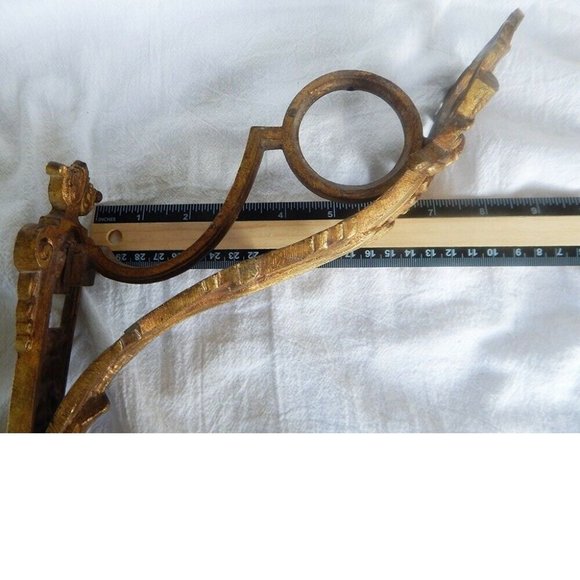 Antique 1900's French bronze Ormolu Curtain Rod - Picture 6 of 8